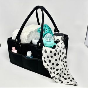 Black Diaper Caddy